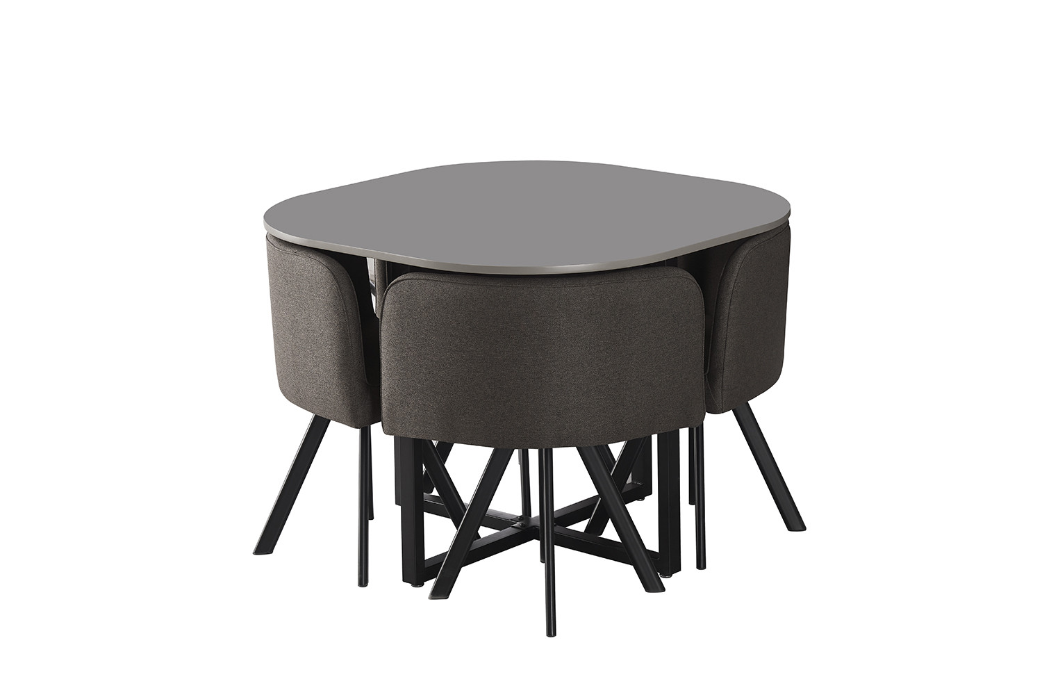 Table de cuisine avec 4 chaises Eva